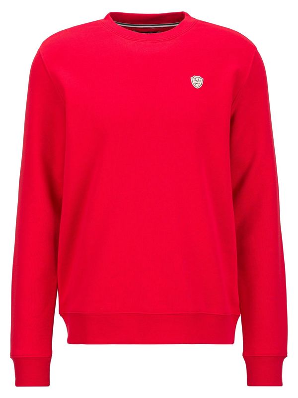 19V69 ITALIA 19V69 ITALIA Sweater majica 'NICO'  crvena / bijela