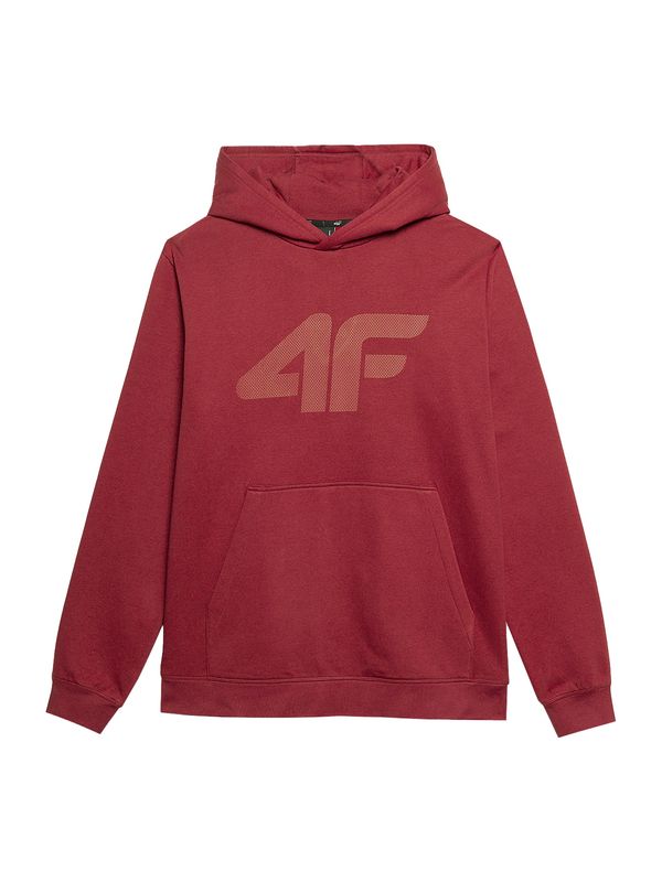 4F 4F Sportska sweater majica  bež / tamno crvena