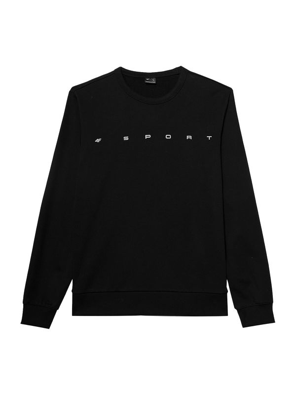 4F 4F Sportska sweater majica  crna / bijela