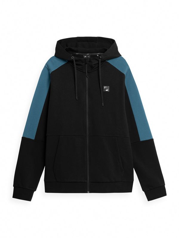 4F 4F Sportska sweater majica  plava / crna / bijela