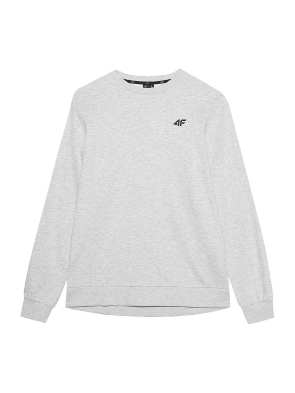 4F 4F Sportska sweater majica  siva melange / crna