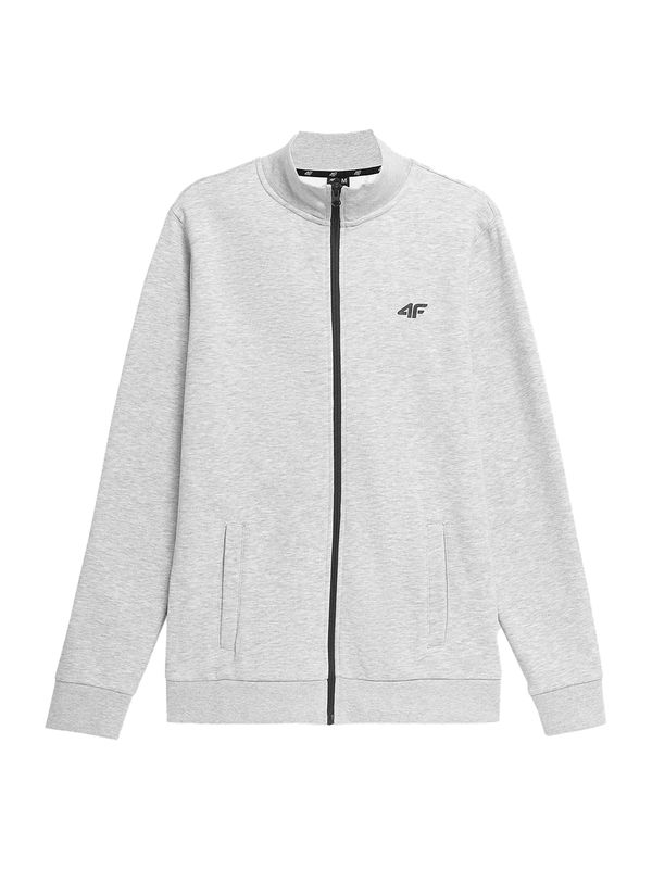 4F 4F Sportska sweater majica  svijetlosiva / crna