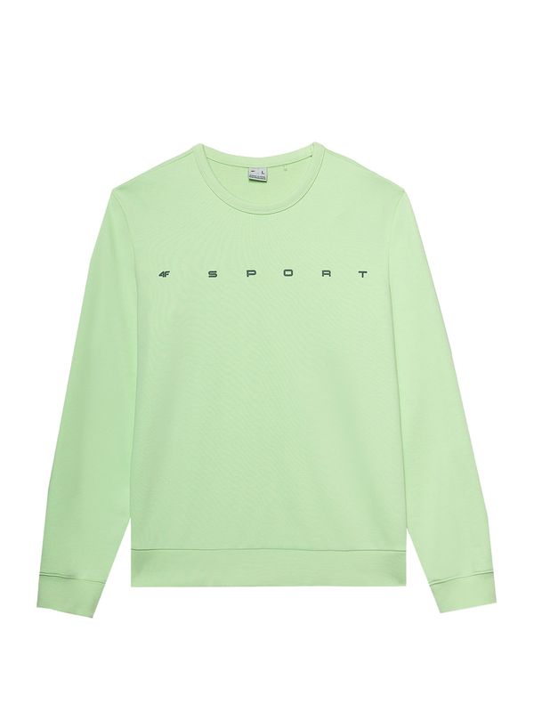 4F 4F Sportska sweater majica  svijetlozelena / crna