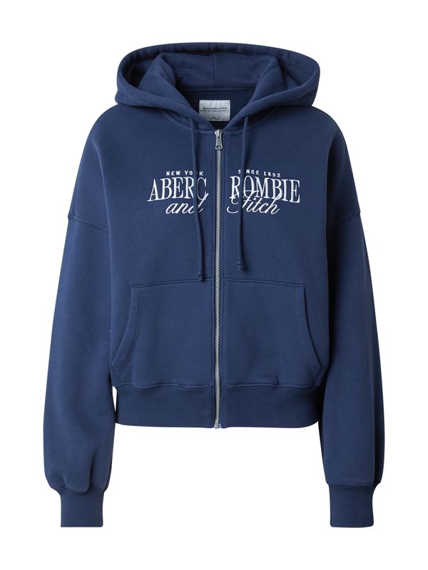 Abercrombie & Fitch Abercrombie & Fitch Gornji dio trenirke  mornarsko plava / bijela