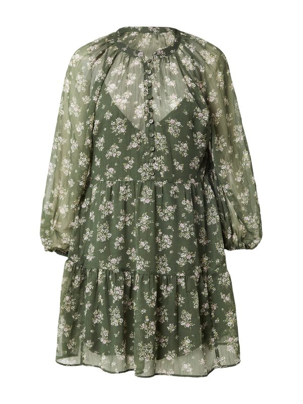 Abercrombie & Fitch Abercrombie & Fitch Haljina  zelena / roza / bijela