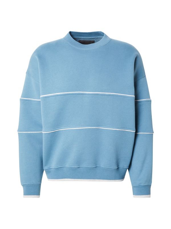 Abercrombie & Fitch Abercrombie & Fitch Sweater majica 'Essentials'  nebesko plava / bijela