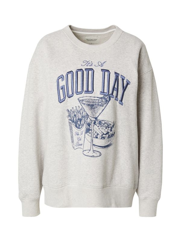 Abercrombie & Fitch Abercrombie & Fitch Sweater majica  kraljevsko plava / taupe siva