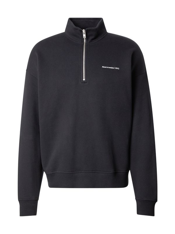 Abercrombie & Fitch Abercrombie & Fitch Sweater majica 'TIMELESS'  crna / bijela