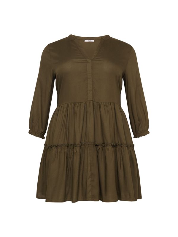 ABOUT YOU Curvy ABOUT YOU Curvy Haljina 'Isabell Dress'  tamno zelena