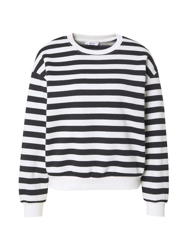 ABOUT YOU ABOUT YOU Sweater majica 'Jane'  crna / bijela