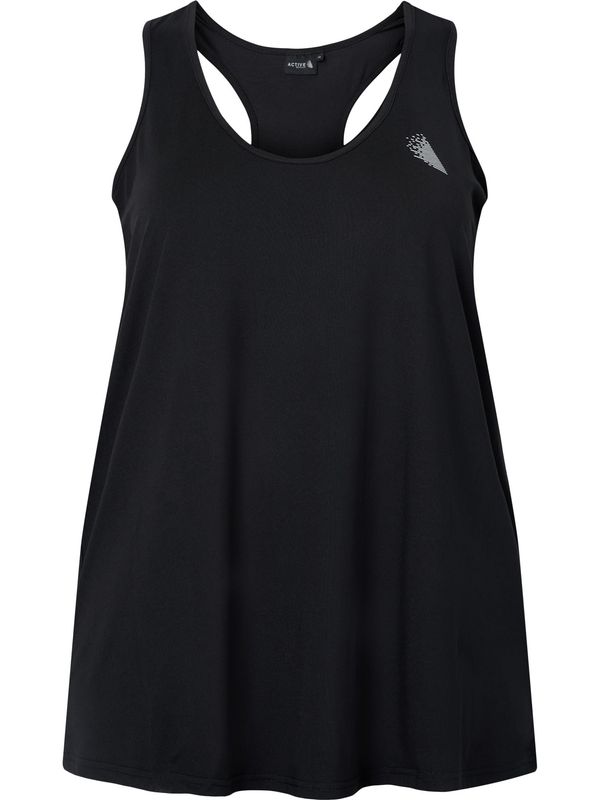 Active by Zizzi Active by Zizzi Sportski top  svijetlosiva / crna