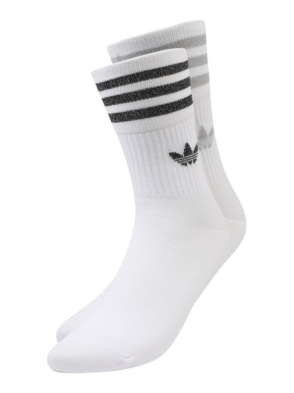 ADIDAS ORIGINALS ADIDAS ORIGINALS Čarape 'Glitter Crew'  crna / bijela