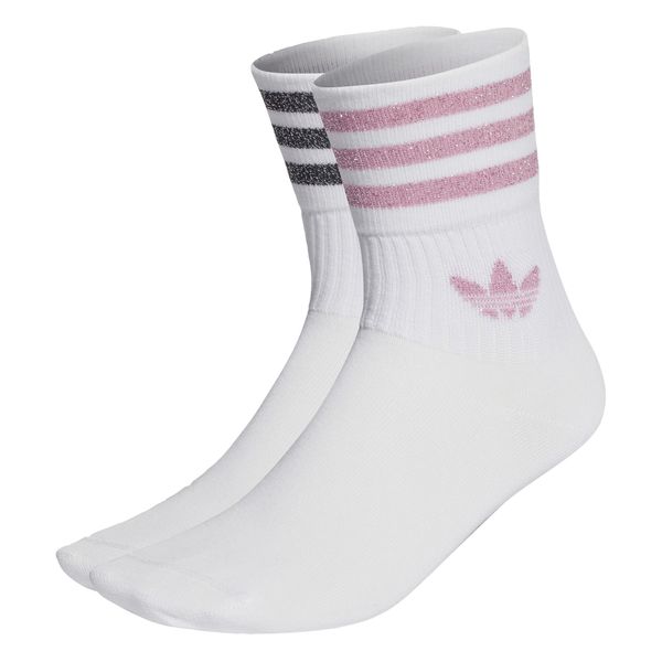 ADIDAS ORIGINALS ADIDAS ORIGINALS Čarape 'Glitter Crew '  ružičasto crvena / crna melange / bijela