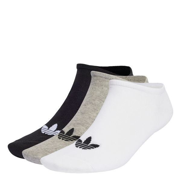 ADIDAS ORIGINALS ADIDAS ORIGINALS Čarape 'Trefoil Liner '  siva / crna / bijela