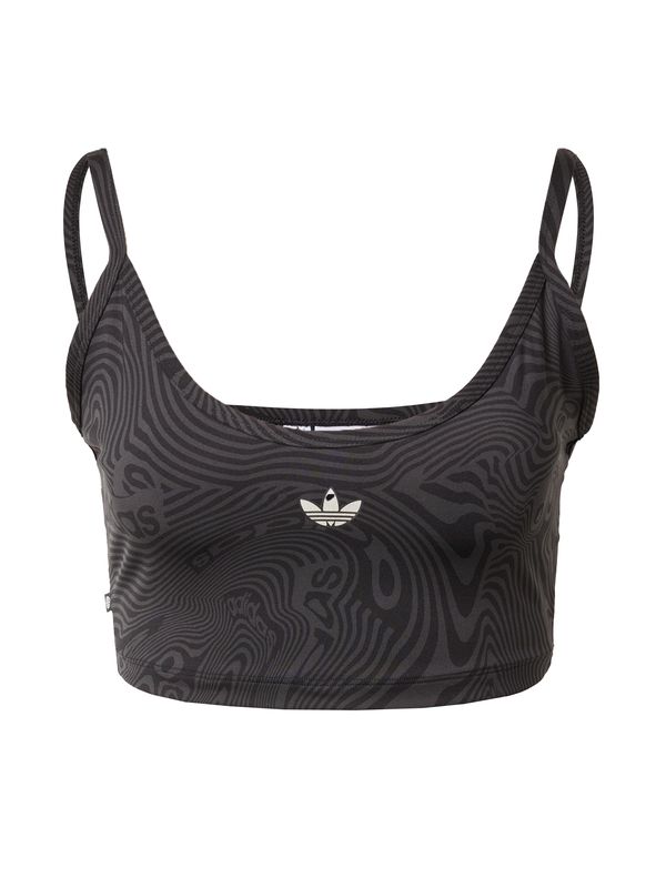 ADIDAS ORIGINALS ADIDAS ORIGINALS Grudnjak 'Marble Prints'  siva / crna / bijela