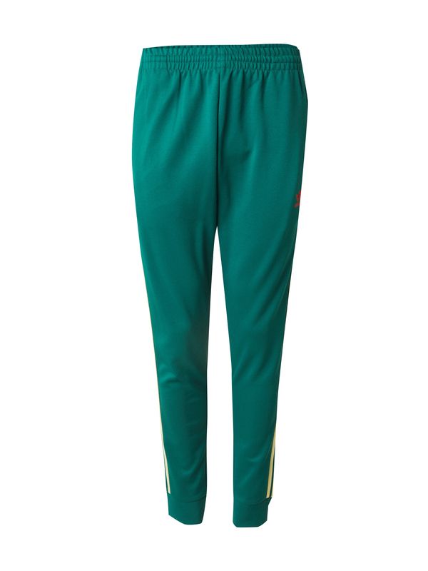 ADIDAS ORIGINALS ADIDAS ORIGINALS Hlače 'Adicolor Classics Sst'  bež / zelena / smaragdno zelena
