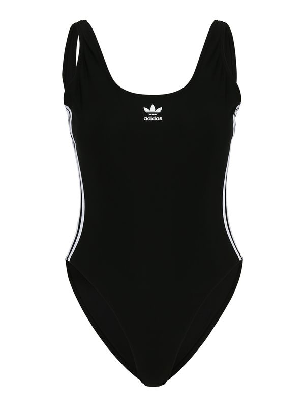 ADIDAS ORIGINALS ADIDAS ORIGINALS Jednodijelni kupaći kostim 'Adicolor 3-Stripes'  crna / bijela