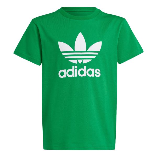 ADIDAS ORIGINALS ADIDAS ORIGINALS Majica 'Trefoil''  zelena / bijela