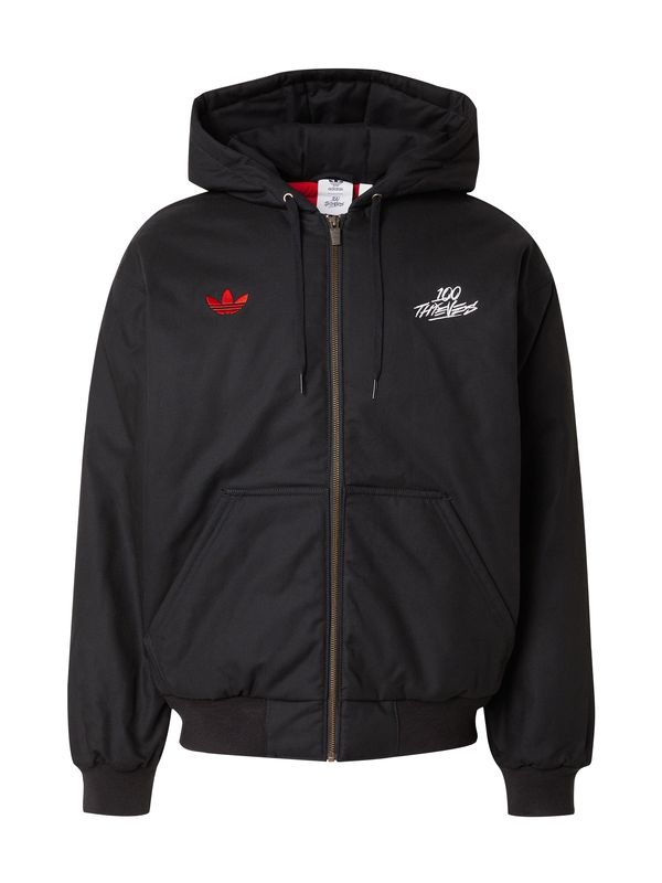 ADIDAS ORIGINALS ADIDAS ORIGINALS Prijelazna jakna '100T'  crvena / crna / bijela