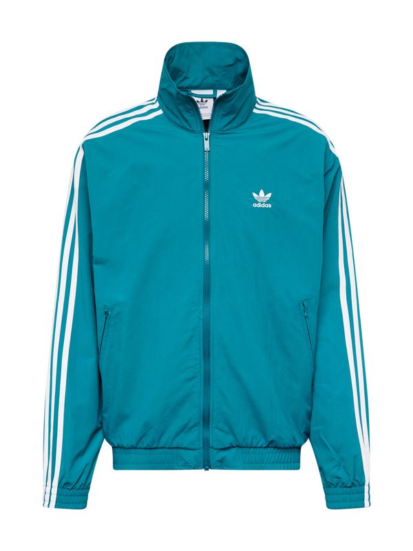 ADIDAS ORIGINALS ADIDAS ORIGINALS Prijelazna jakna 'Adicolor Firebird'  tirkiz / bijela