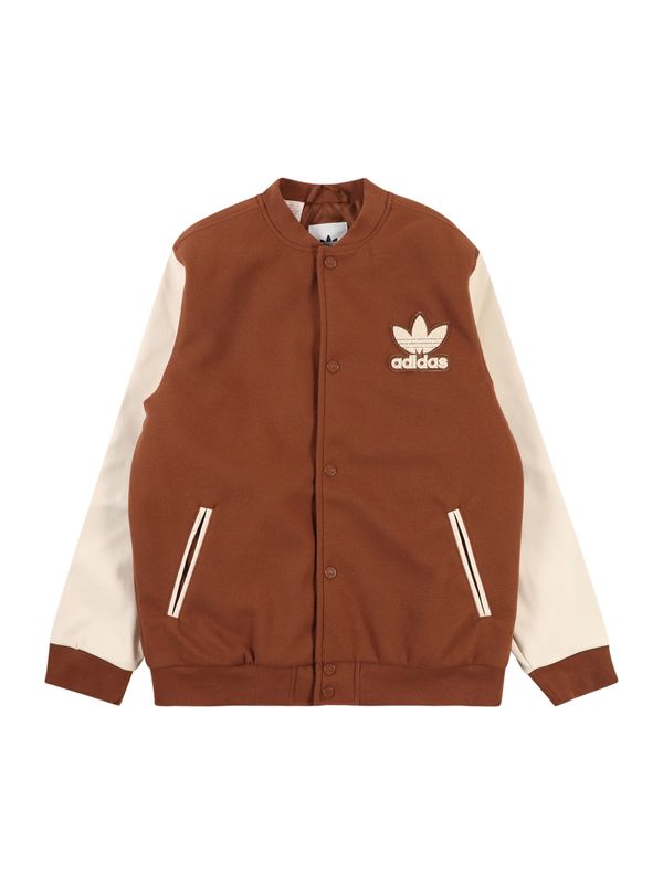 ADIDAS ORIGINALS ADIDAS ORIGINALS Prijelazna jakna  boja pijeska / kestenjasto smeđa
