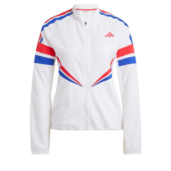 ADIDAS PERFORMANCE ADIDAS PERFORMANCE Sportska jakna 'Adizero'  plava / vatreno crvena / bijela