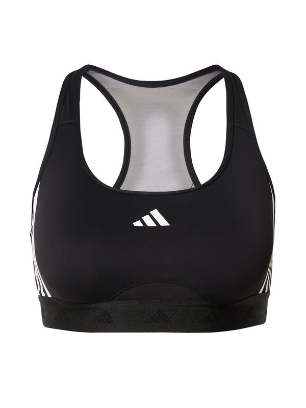 ADIDAS PERFORMANCE ADIDAS PERFORMANCE Sportski grudnjak 'Powerreact Training Medium-support Hyperglam'  crna / bijela