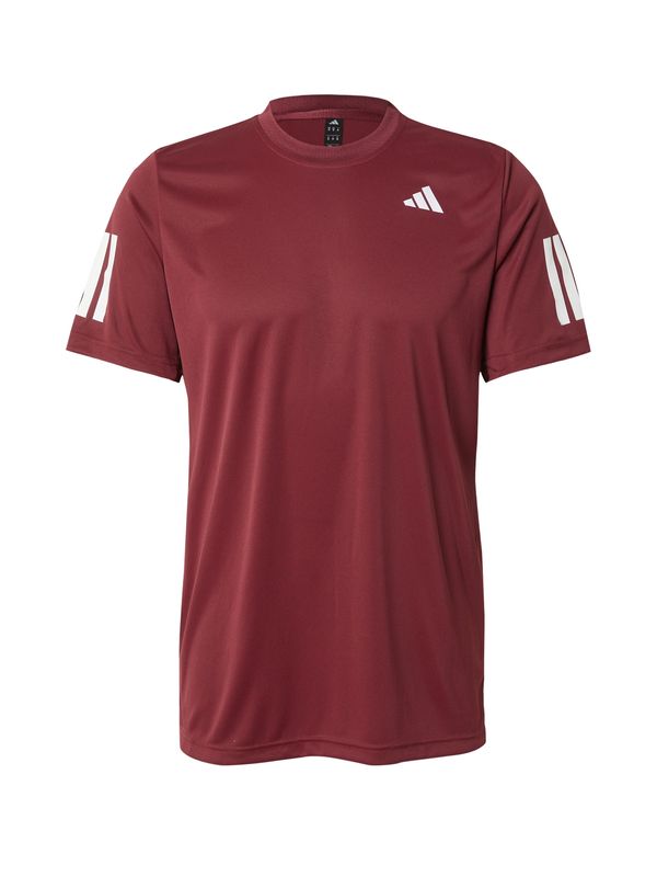 ADIDAS PERFORMANCE ADIDAS PERFORMANCE Tehnička sportska majica 'CLUB 3STR'  bordo / bijela