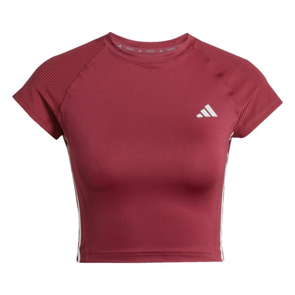ADIDAS PERFORMANCE ADIDAS PERFORMANCE Tehnička sportska majica 'Hyperglam'  bordo / bijela