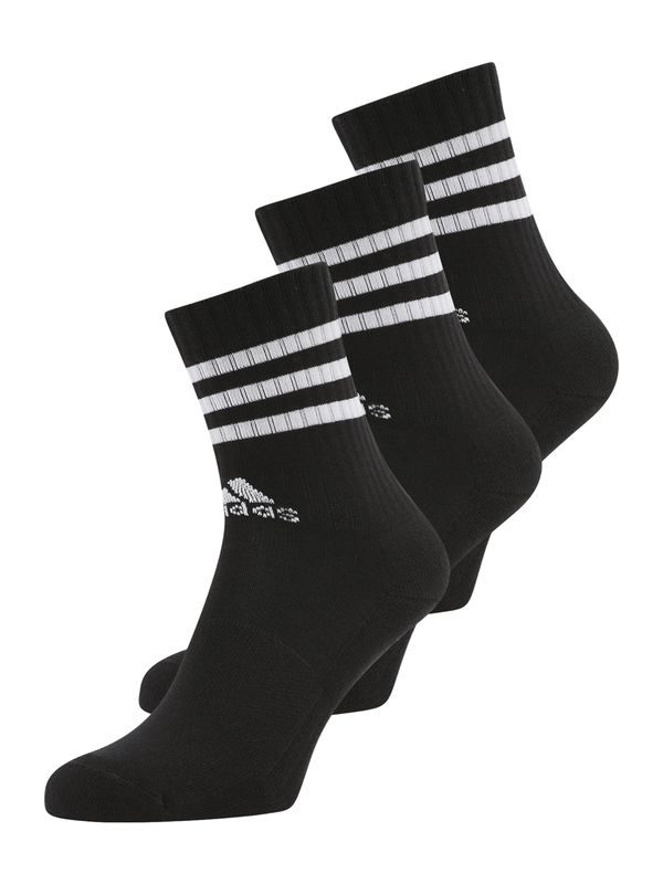 ADIDAS SPORTSWEAR ADIDAS SPORTSWEAR Sportske čarape '3-Stripes Cushioned Crew '  crna / bijela