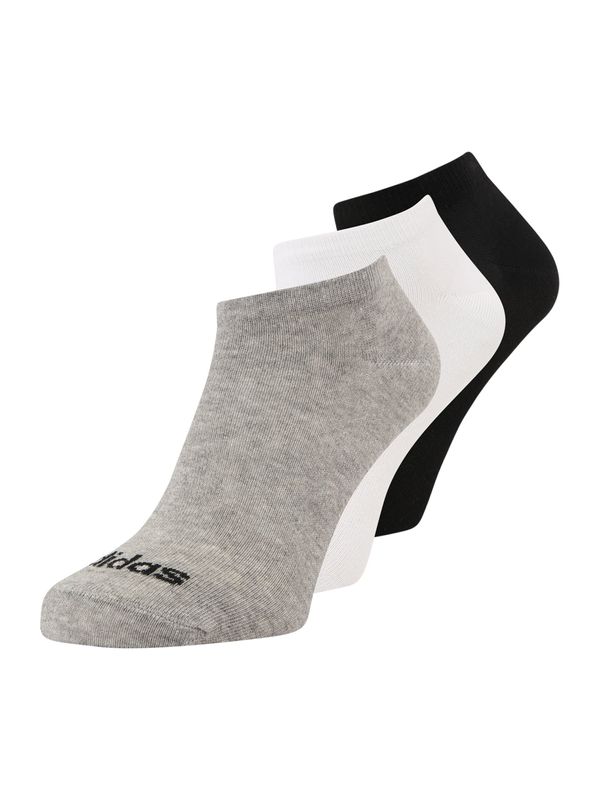 ADIDAS SPORTSWEAR ADIDAS SPORTSWEAR Sportske čarape 'Thin Linear'  siva melange / crna / bijela