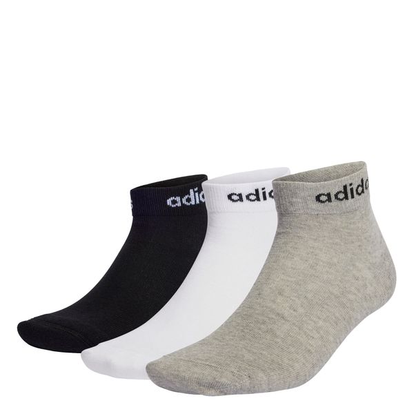 ADIDAS SPORTSWEAR ADIDAS SPORTSWEAR Sportske čarape 'Think Linear'  siva / crna / bijela