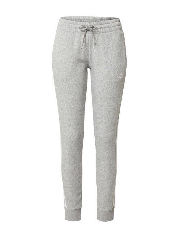 ADIDAS SPORTSWEAR ADIDAS SPORTSWEAR Sportske hlače '3S FL'  siva melange / bijela