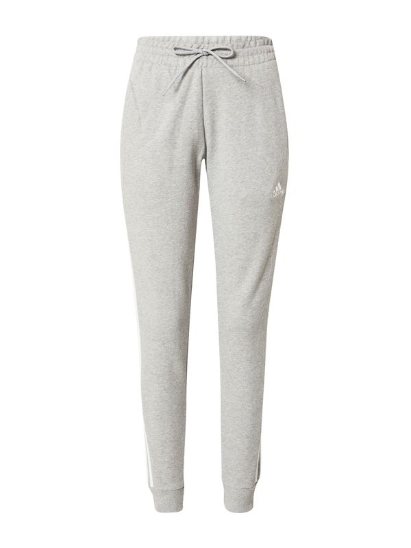 ADIDAS SPORTSWEAR ADIDAS SPORTSWEAR Sportske hlače 'Essentials'  siva melange / bijela