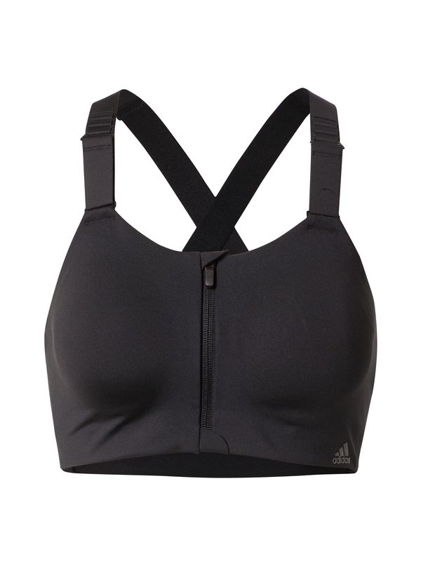 ADIDAS SPORTSWEAR ADIDAS SPORTSWEAR Sportski grudnjak 'Tlrd Impact Luxe High-Support Zip'  crna / bijela