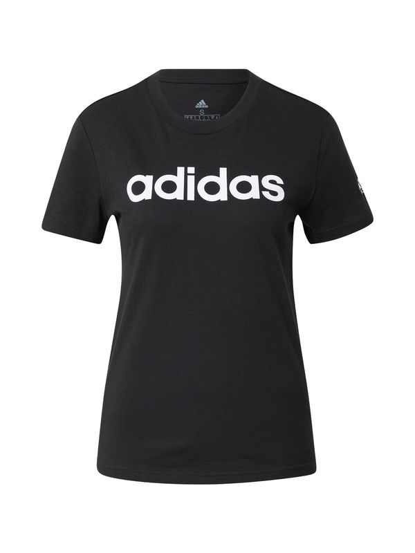 ADIDAS SPORTSWEAR ADIDAS SPORTSWEAR Tehnička sportska majica 'Essentials  Logo'  crna / bijela
