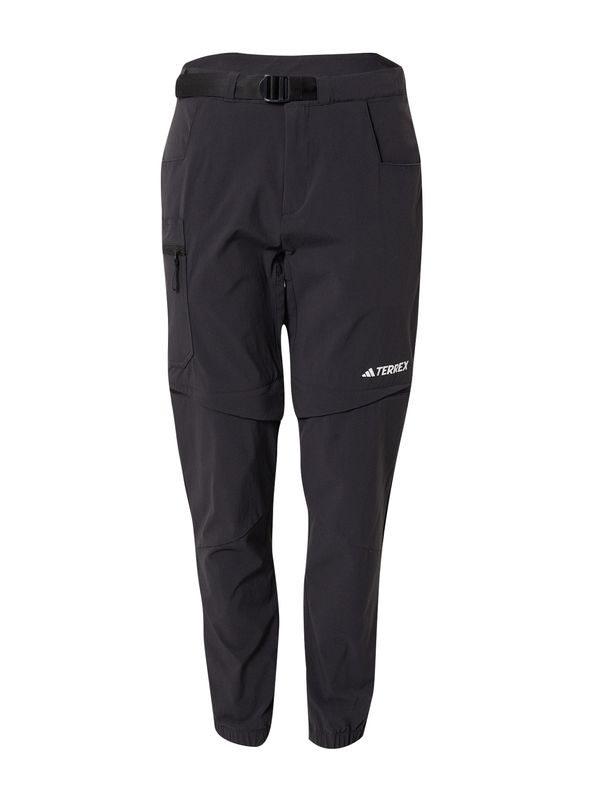 ADIDAS TERREX ADIDAS TERREX Hlače za vanjske uvjete 'Utilitas'  crna / bijela