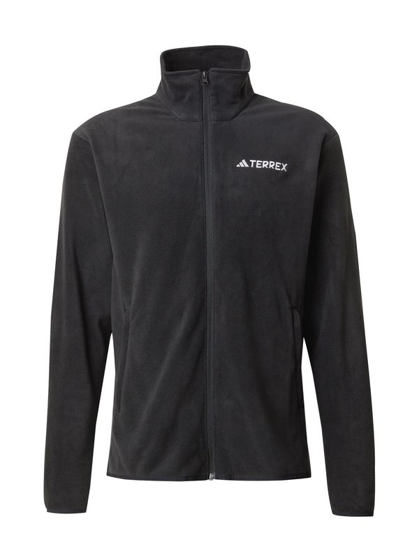 ADIDAS TERREX ADIDAS TERREX Tehnička flis jakna 'ESS'  crna / bijela
