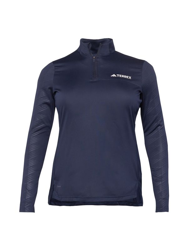 ADIDAS TERREX ADIDAS TERREX Tehnička sportska majica  mornarsko plava / tamo siva / bijela