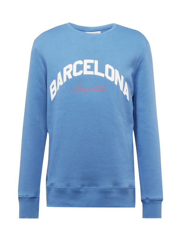 AÉROPOSTALE AÉROPOSTALE Sweater majica 'BARCELONA'  svijetloplava / crvena / bijela
