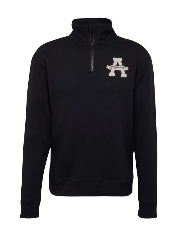 AÉROPOSTALE AÉROPOSTALE Sweater majica  bež siva / crna