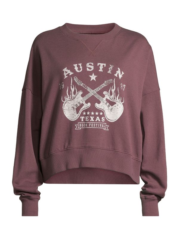 AÉROPOSTALE AÉROPOSTALE Sweater majica  burgund / bijela