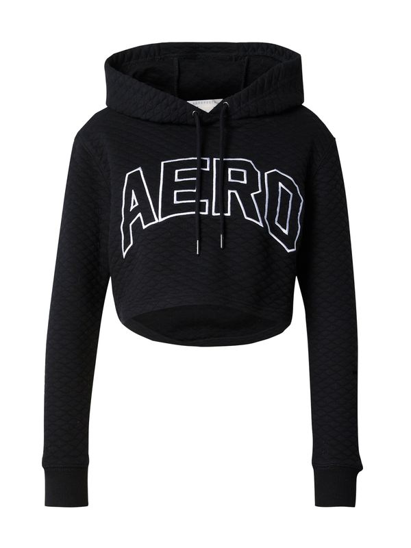 AÉROPOSTALE AÉROPOSTALE Sweater majica  crna / bijela