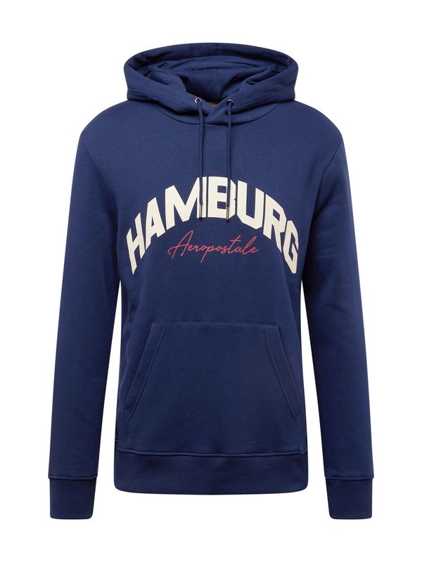 AÉROPOSTALE AÉROPOSTALE Sweater majica 'HAMBURG'  mornarsko plava / crvena / bijela