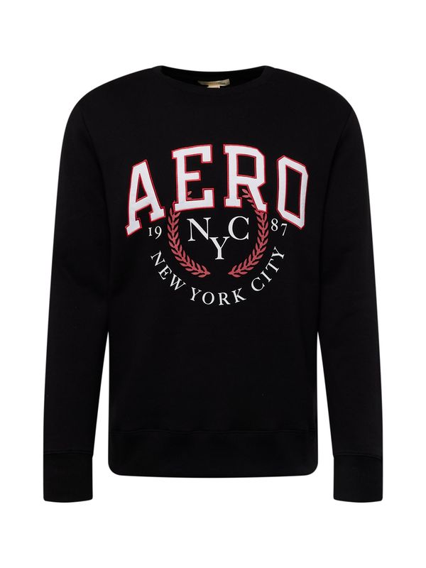 AÉROPOSTALE AÉROPOSTALE Sweater majica 'NYC 1987'  crvena / crna / bijela