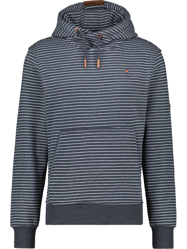 Alife and Kickin Alife and Kickin Sweater majica 'JohnsonAK'  morsko plava / smeđa / bijela