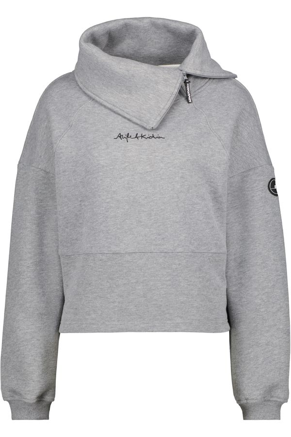 Alife and Kickin Alife and Kickin Sweater majica  siva melange / crna