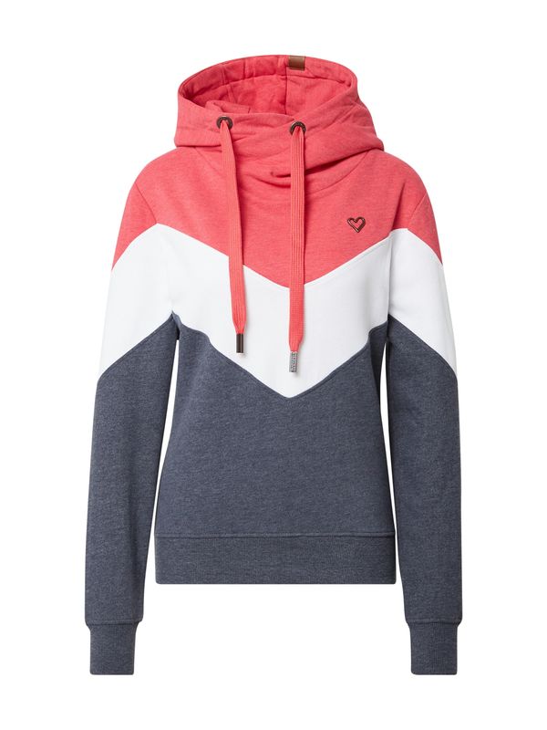 Alife and Kickin Alife and Kickin Sweater majica 'Stella'  morsko plava / koraljna / bijela
