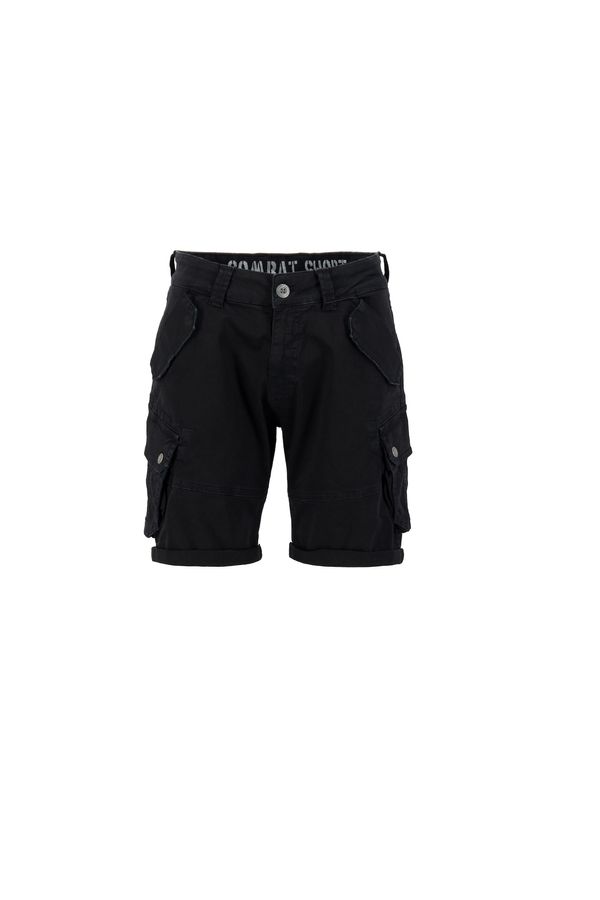 ALPHA INDUSTRIES ALPHA INDUSTRIES Cargo hlače 'Combat'  crna / bijela