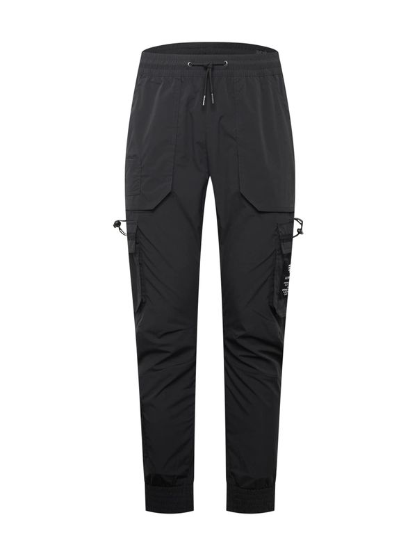 ALPHA INDUSTRIES ALPHA INDUSTRIES Cargo hlače  crna / bijela